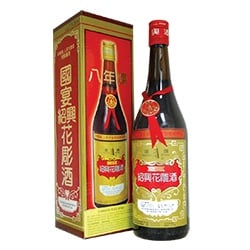 SHAO XING RICE WINE RED TOP GOLD TRIM 750ML