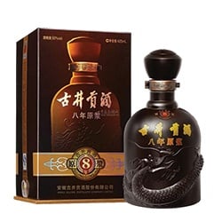 GUJING GONG LIQUOR 8 DRAGON BOTTLE 375ML