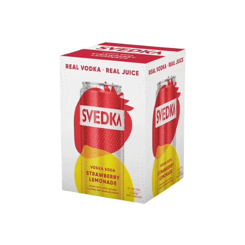 SVEDKA CKTL STRAWB LEMON 4PK 355ML