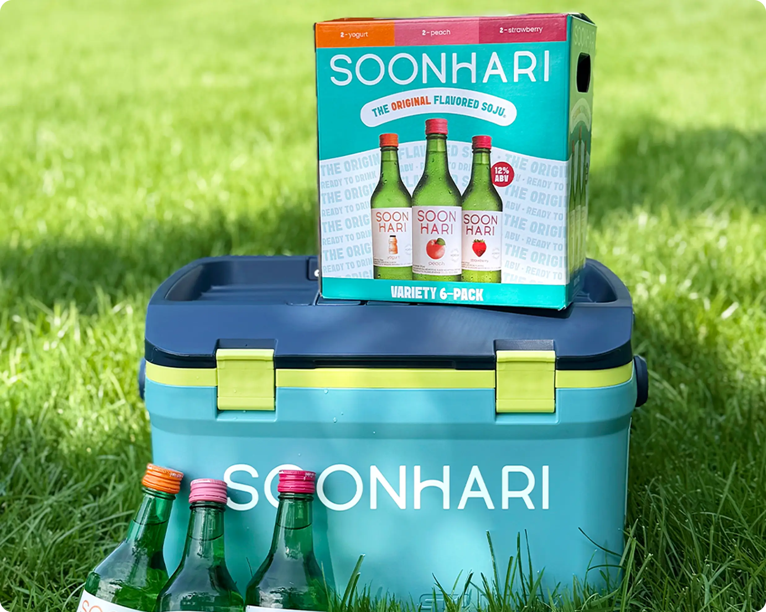 SOONHARI PEACH/YOGURT/STRAWBERRY 375ML [6PK]