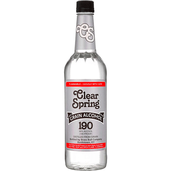 CLEAR SPRINGS GRAIN ALCOHOL 1L